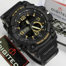 Digitec Jam Tangan Sport Dual Time DG2102T - Hitam Emas
