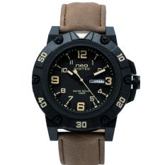 Digitec Men's - Jam Tangan Pria - Neo Digitec AN Jarum Kuning Tali Coklat Muda - Tanggal Hari