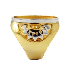 Diraff Ring Emban Cincin Perak Hongkong Kadar 925 - 150505 - Kuning