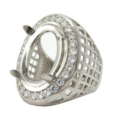 Diraff Ring Emban Cincin Perak Hongkong Kadar 925 - 150506