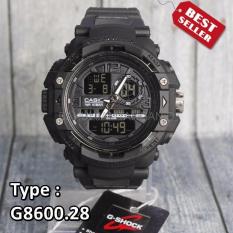 DISKON AKHIR TAHUN! MODEL TERBARU ... G Shock G8600 Casio Full Black Hitam Jam Tangan Dual Time