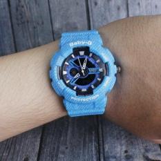 DISKON AKHIR TAHUN! TERMURAH ... Jam Tangan Casio Wanita Baby-G BA110 Full Black Motif Tribal Dual