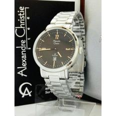 DISKON ALEXANDRE CHRISTIE AC 8499 WANITA SILVER BLACK ORIGINAL