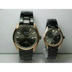 DISKON ALEXANDRE CHRISTIE AC 8500 COUPLE HARGA SATUAN ROSEGOLD BLACK ORI