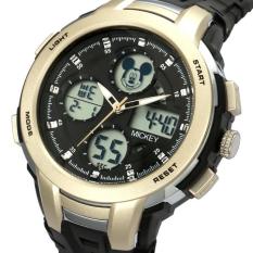 DISNEY MS1517 BLACK/SILVER MICKEY JAM TANGAN SPORTS ANAK REMAJA ORI PROMO SALE