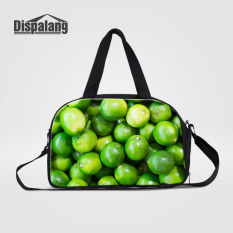 Dispalang Oranye Perjalanan Tas Fruit Jaket Duffel Tas Wanita Perjalanan Koper Tas Besar Kapasitas Perjalanan Weekend Tote Tas- internasional