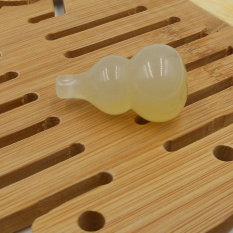 DIY Alami Putih Batu Akik Ukiran Labu Kecil Asesoris Aksesoris