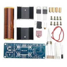 DIY Mini Musik Tesla Coil Perlengkapan DC 15-24 V 2A ZVS Plasma Klakson Pembicara Tunggal Tabung-Internasional