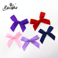 DIY Pita Warna Polos Kupu-Kupu Simpul Produk Jadi Rambut Bando Aksesoris