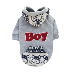 DJ Fleece Hoodie Sweatershirt Inggris Jaket Coatsmalldogclothescostume (Luar Negeri)-Intl