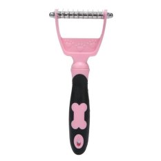 DJ PET Deshedding Sisir Stainless Steel Dematting Alat untuk Yourcute Anjing dan Kucing.-Intl