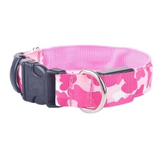 Dog Collar Unik LED Rechargeable Kamuflase Kerah Hewan Peliharaan Bandung Photo: “(Pink) S-Intl