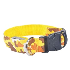 Dog Collar Unik LED Rechargeable Kamuflase Kerah Hewan Peliharaan Bandung Photo: “(Kuning) XL-Intl