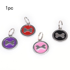 Dog Paw A Anjing Nama Necklace ID Tag Hewan Peliharaan Identitas Kartu Pet Supplies Produk Tulang-Intl