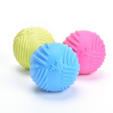 Dog Pet Puppy Fetch Chew Toy Durable Rubber Ball Fits Launcher Training Exercise Multicolor 2.56inch - intl
