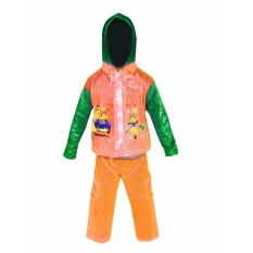 Dolphin Kid Jas Hujan Anak Anak Setelan Baju Celana Tipe 940 - Orange puzzisyukur