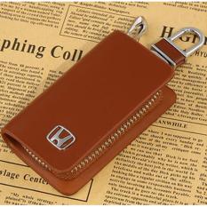 Dompet kunci kulit COKLAT Honda Cocok Untuk Semua Varian HONDA : City, Accord, Freed, Civic, Brio, CR-V, BR-V, HR-V, CR-V, CR-Z, Jazz, Odyssey, Mobilio, RS E A SE, Diesel Bensin CBU CKD All new Luxury Sport Grand touring Limited edition, Manual, Matic