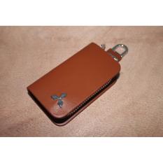 Dompet kunci kulit COKLAT Mitsubishi Cocok Untuk Semua Varian : Xpander Expander Pajero, Dakar, Eceed, GLS, Delica, Outlander, Mirage, Strada Trinitron, Colt L300, Colt T120, Colt Diesel Bensin CBU CKD All new Luxury Sport Grand touring Limited edition