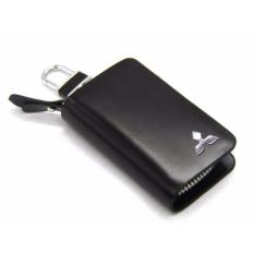 Dompet kunci kulit HITAM Mitsubishi Cocok Untuk Semua Varian : Xpander expander Pajero, Dakar, Eceed, GLS, Delica, Outlander, Mirage, Strada Trinitron, Colt L300, Colt T120, Colt Diesel Bensin CBU CKD All new Luxury Sport Grand touring Limited edition