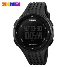 DREAM, SKMEI 1219 Jam Tangan Digigtal Sport Pria Water Resistant 50m Rubber Strap - Hitam