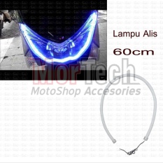 DRL Lampu LED Alis Flexible Fleksibel 60 cm Vario Karbu 110 cc Putih