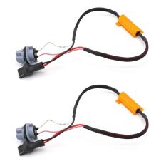 DSstyles 2pcs 50W 8ohm 7440 Led Load Resistors Connector Fix Turn Signal Bulb DRL Error Free Decoder