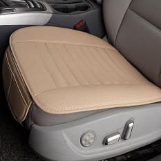 Dsstylesbreathable PU Kulit Arang Bambu Interior Mobil Kursi Sarung Bantalan Alas untuk Otomatis Persediaan Kursi Kantor Kuning