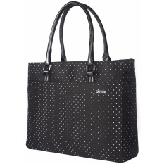 DTBG Women Casual Shoulder Handbag Laptop Case D8209W 15.6 Inch - Hitam/Putih Dot