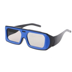 Ganda Warna Bingkai Bundar Terpolarisasi Pasif 3D Stereo Kacamata untuk Nyata D 3D Bioskop Bioskop (Hitam)-Internasional