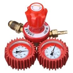 Ganda Gauge Argon Regulator Las Acetylene Cylinder Tekanan Peredam 5/8 Inci Obor Memotong-Internasional
