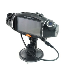 Dual Lens Di Car Kamera Video Daftar Perekam DVR CAM G-sensor GPS Logger AU-NZ-Intl