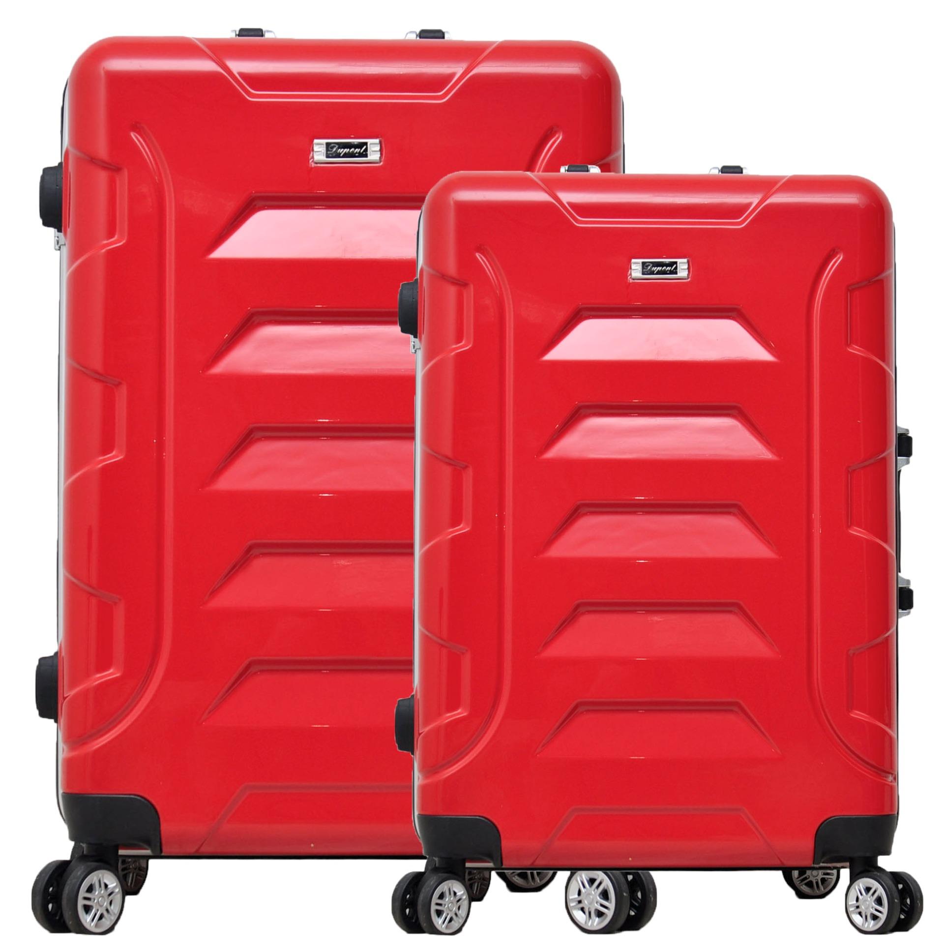 Dupont Koper Hardcase NO ZIPPER SET size 20 inch + 24 inch - 8771 - Merah