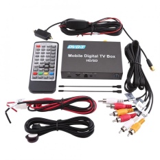 DVB-T HD/SD Mobile Car Kotak TV Digital Analog TV Tuner High Speed 240 Km/h Penerima Sinyal Kuat- INTL