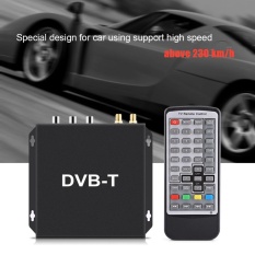 DVB-T HD/SD Mobile Car Kotak TV Digital Analog TV Tuner Penerima Sinyal Kuat Kecepatan Tinggi 240 Km/h- INTL