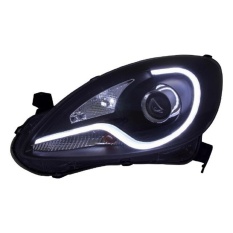 Eagle Eyes HD645-B7W2P-BH Projector Headlamp / Lampu depan Mobil for Honda Brio or Mobilio - LED Bar - Black Housing