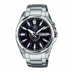 EDIFICE EFR-102D-1AVDF - Super Illuminator - Jam Tangan Pria - Bahan Tali Stainless Steel - Silver