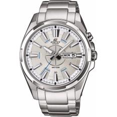 EDIFICE EFR-102D-7AVDF - Super Illuminator - Jam Tangan Pria - Bahan Tali Stainless Steel - Silver