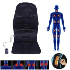 Electric Back Neck Massage Chair Seat Auto Car Home Office Full-Body Lumbar Massage Chair Relaxation Anti Stress Pad Seat Heat EU