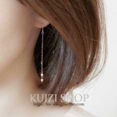 Elegan 14 K Buatan Tangan Alami Udara Tawar Mutiara Elegan Anting Jepit Tanpa Tindik Kwai Anak