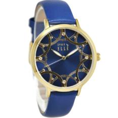 ELLE ES20085S04X - SPIRIT - Analog - Jam Tangan Wanita - Bahan Tali Leather - Biru - Dial Biru