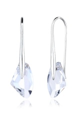 Elli Germany 925 Sterling Silver Anting Swarovski Crystals White Putih