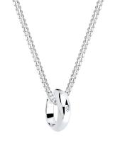 Elli Germany 925 Sterling Silver Kalung Ring Diamond Putih