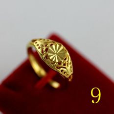 Euro Emas berlapisan emas toko wanita bunga Cincin barang siap sedia berlapisan emas kios Laris Bagian Buka Tutup Dapat diatur 1004