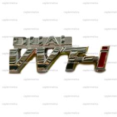 Aksesoris Mobil Emblem DUAL VVTI Logo Bodi Body Mobil Metal Sticker Stiker Toyota New Great Avanza Calya Kijang Innova Rush Agya Sienta Fortuner Rush Honda HR-V Mobilio Brio Satya BR-V Jazz Daihatsu Xenia Gran Max Sigra Ayla Terios Luxio Sirion Hi-Max