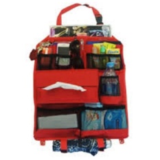 EMWE CO Car Seat Organizer tas aksesoris mobil tempat tisue majalah HP tas di belakang jok sofa mobil- red