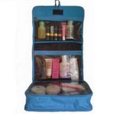 Emwe TO Travelling Bag Organizer tas make up Toiletry cosmetic Toiletries bag tas toilet travel mate kosmetik perlengkapan mandi sabun shower bath organizer - Biru muda