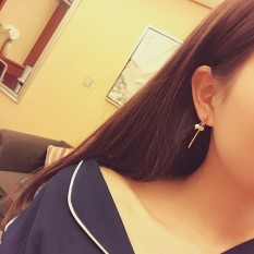 Menikmati Perasaan Di Korea Gaya Minimalis Tiruan Mutiara Anting-Anting Panjang Rumbai Modis Temperamen Wanita Angin Wanita Semua-Cocok Anting-Anting- internasional