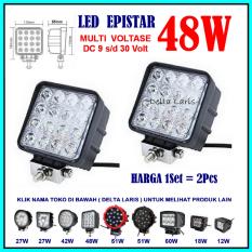 Pro parts epistar 2 pcs Lampu Sorot LED 48 Watt Lampu Tembak LED Spot Light Work Light LED 48W 12 V - 24 V 12 Volt - 24 Volt untuk Mobil Motor Offroad Truk Alat berat