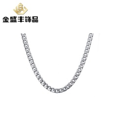 Eropa dan Amerika Serikat Fashion Kalung Kalung Pria Gaya Perhiasan Custom 9.5mm Stainless Steel NK Rantai NC-166 (warna: Steel 76 Cm)-Intl