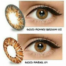 Exoticon X2 ice gold silver softlens - gold hazel 01 (normal)